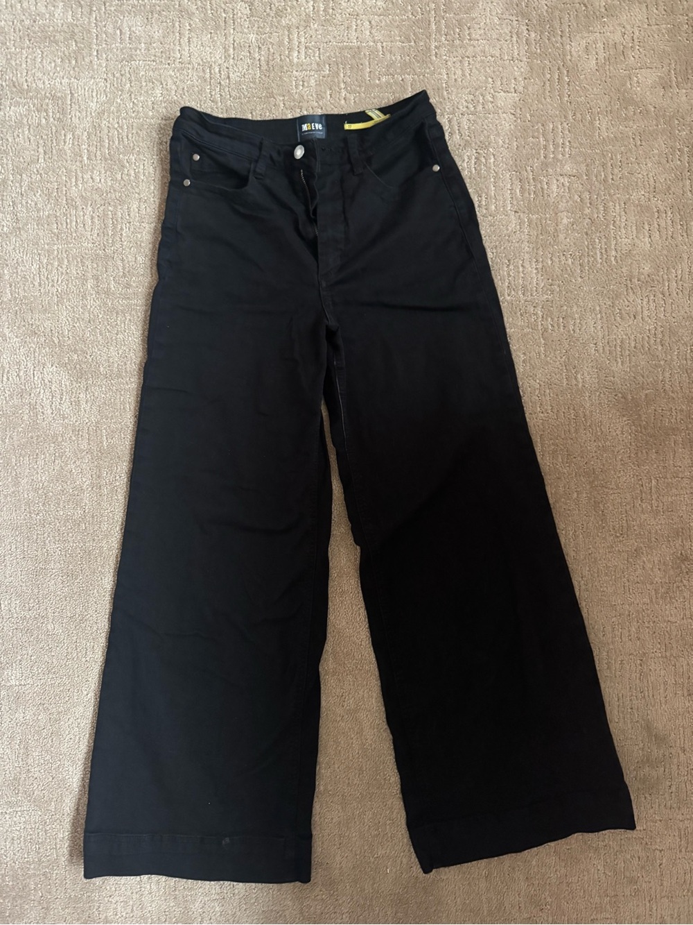 Maeve by Anthropologie Wide Leg Black Jeans
